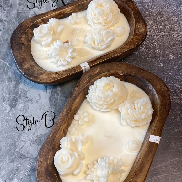 Botanical Garden Scented Dough Bowl Candle - Picture 5 of 5